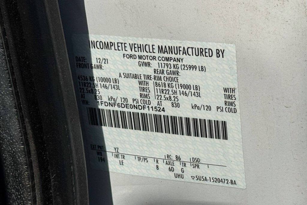 Used 2022 Ford F650 2WD Regular Cab Super Duty image 21