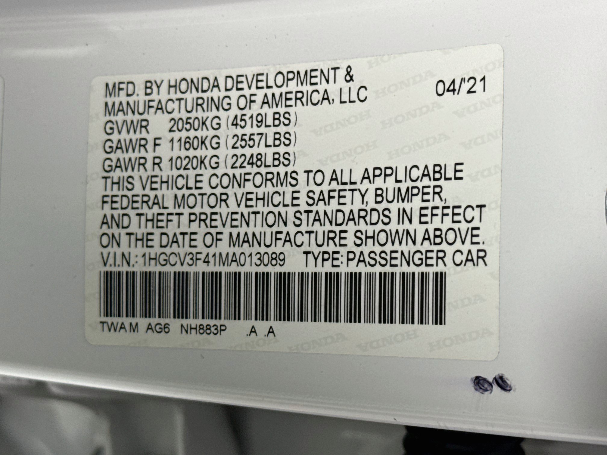 Used 2021 Honda Accord EX image 40