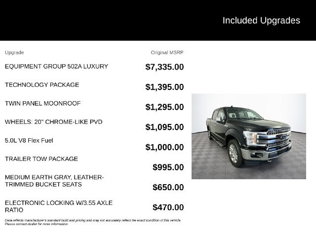 Certified 2018 Ford F150 Lariat w/ Equipment Group 502A Luxury AWD/4WD image 6
