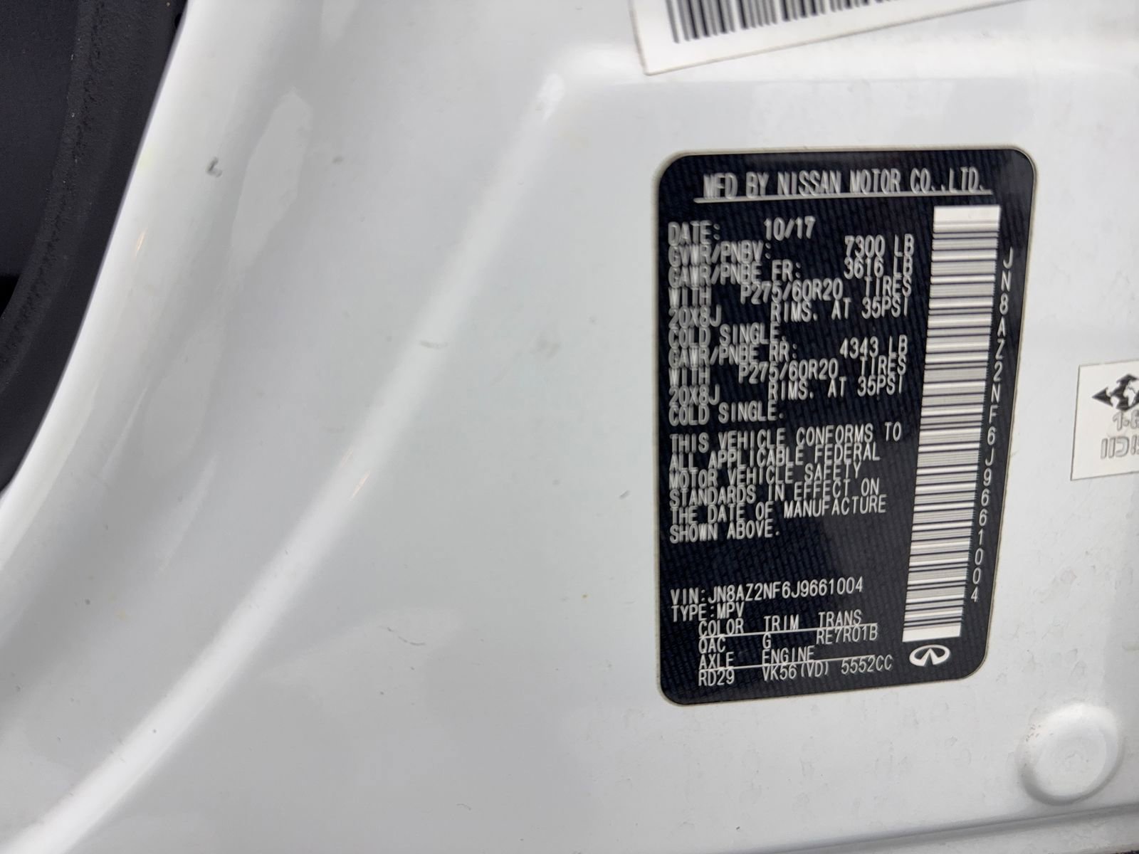 Used 2018 INFINITI QX80 2WD w/ Driver Assistance Package image 54