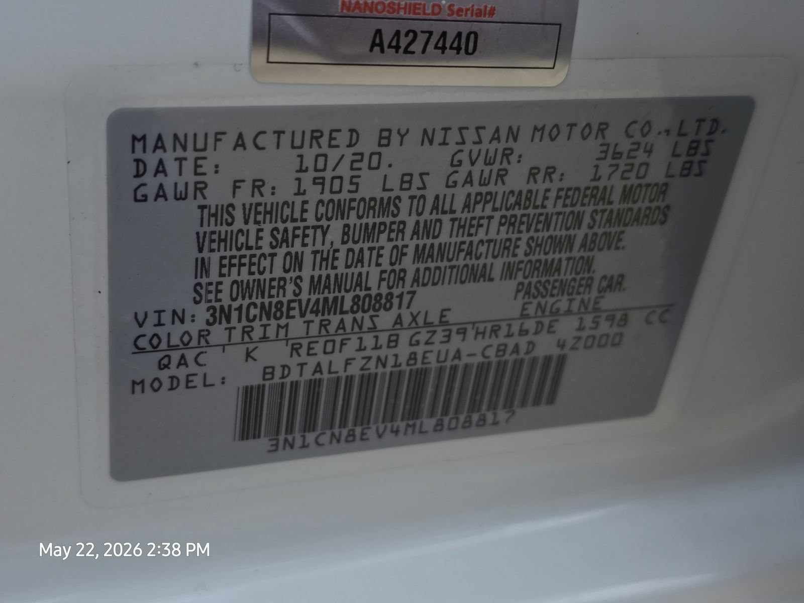 Used 2021 Nissan Versa SV FWD image 31