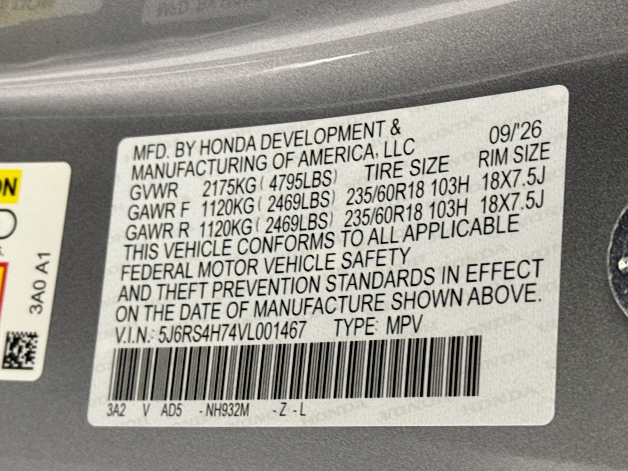 New 2027 Honda CR-V EX-L image 31