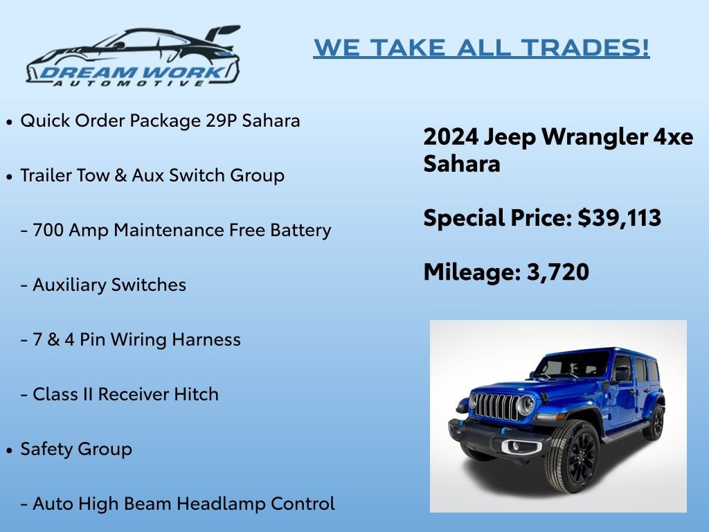 Used 2024 Jeep Wrangler Unlimited Sahara w/ Technology Group image 2