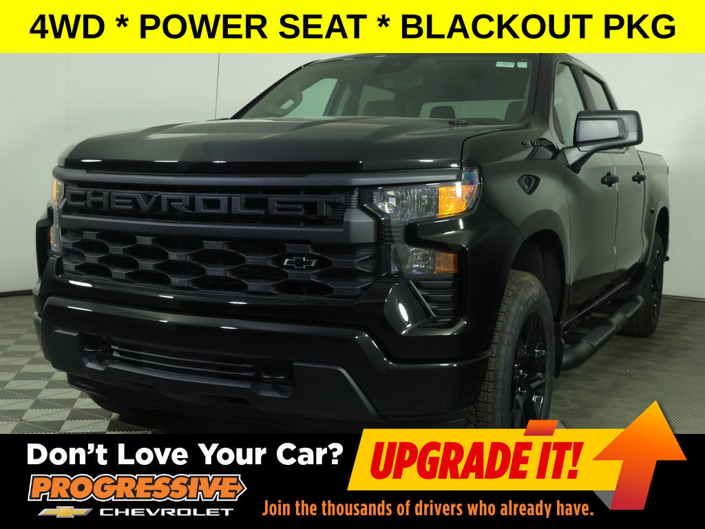 New 2026 Chevrolet Silverado 1500 Custom w/ Turbomax Blackout Package