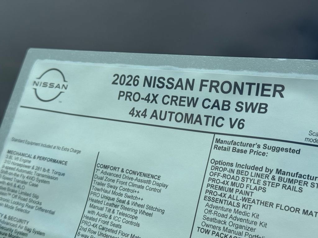 New 2026 Nissan Frontier PRO-4X w/ Tow Package image 29