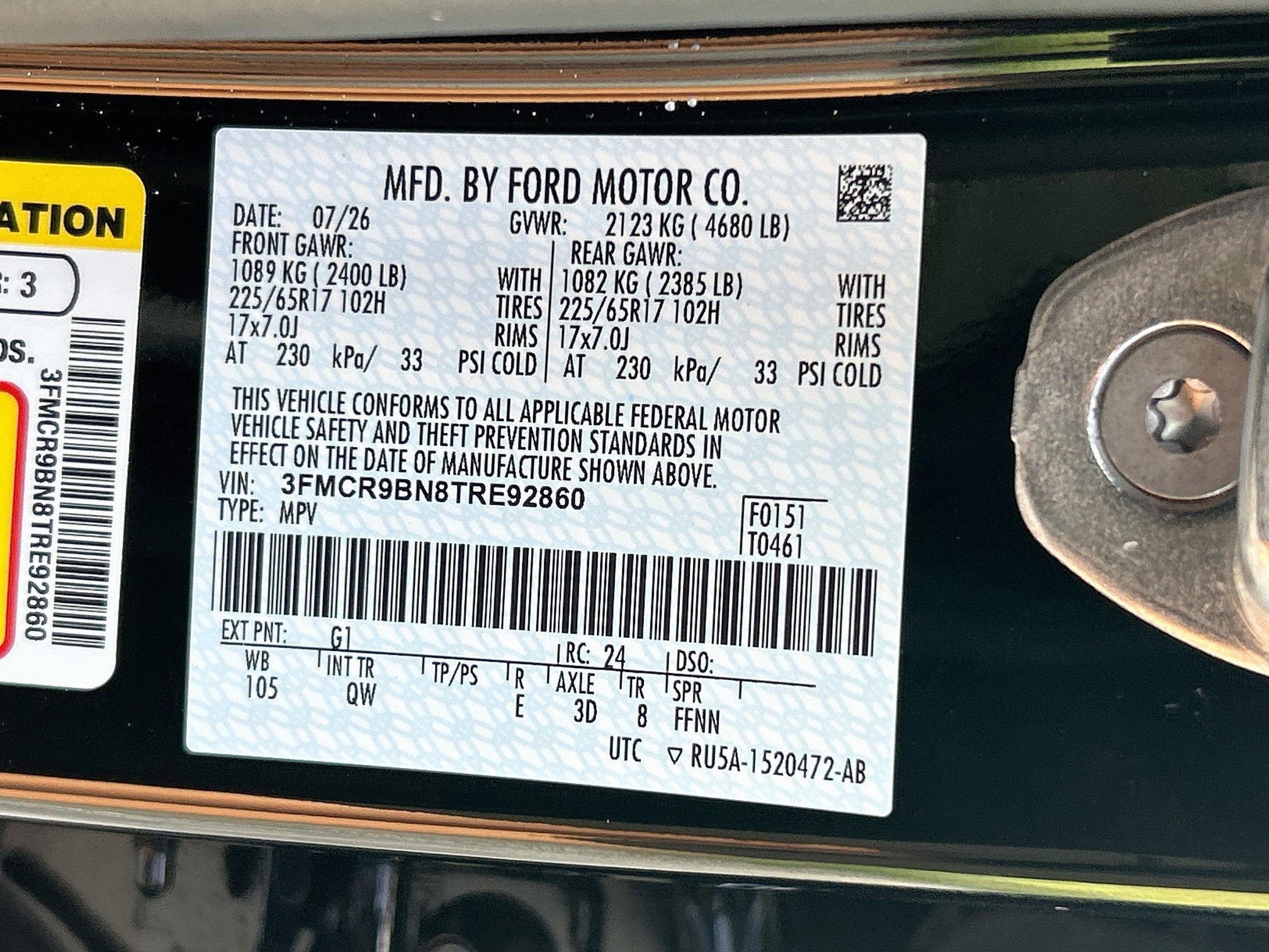 New 2026 Ford Bronco Sport Big Bend AWD/4WD image 20