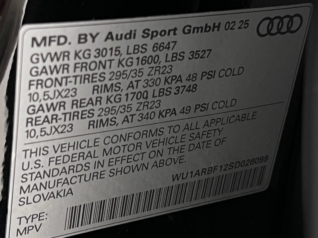 Used 2025 Audi RS Q8 performance AWD/4WD image 24
