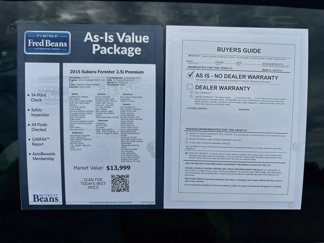 Used 2015 Subaru Forester 2.5i Premium w/ All-Weather Package AWD/4WD image 39