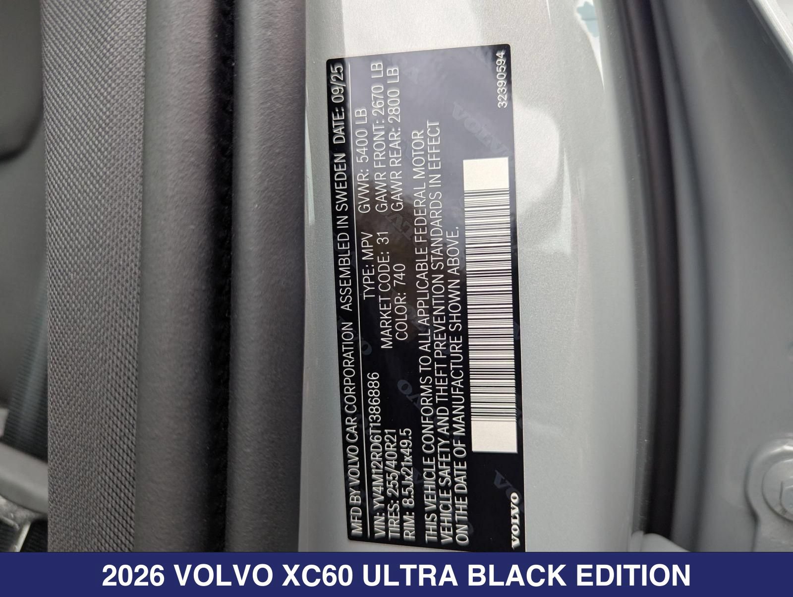 New 2026 Volvo XC60 B5 Ultra w/ Protection Package Premier AWD/4WD image 27