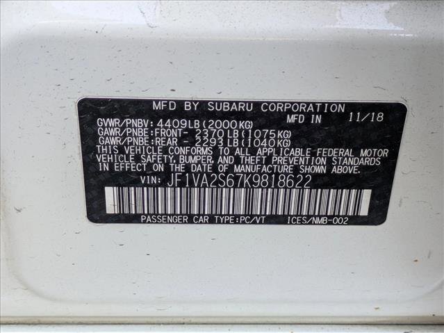 Used 2019 Subaru WRX STI AWD/4WD image 15