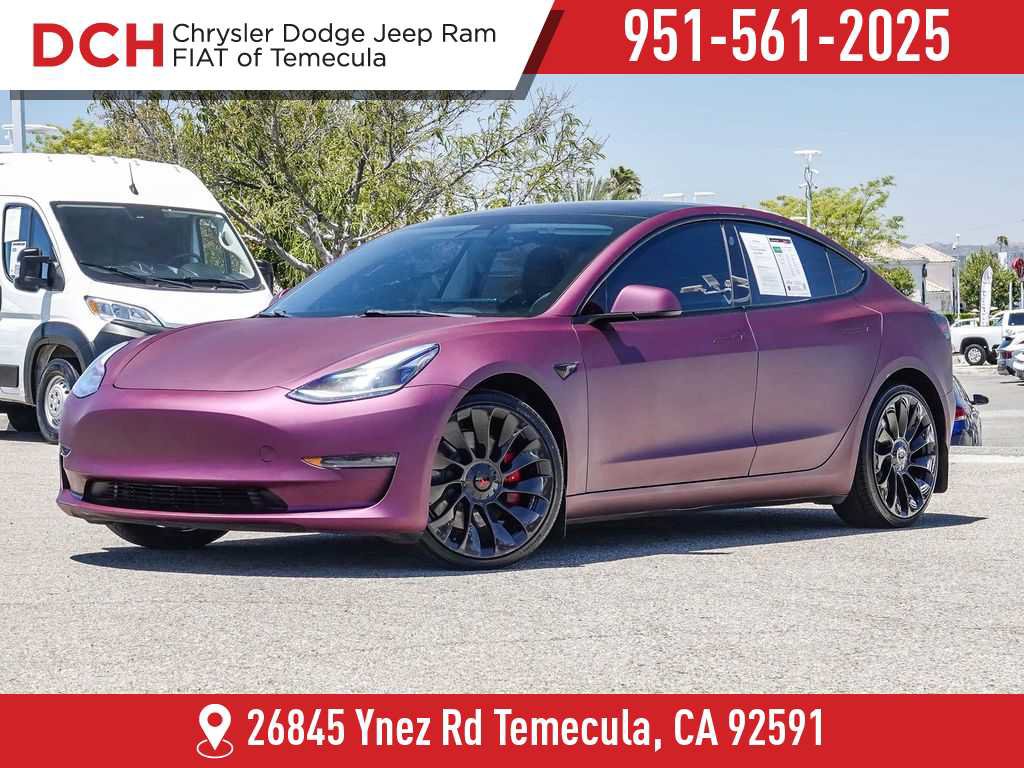 Used 2021 Tesla Model 3 Performance AWD/4WD image 1