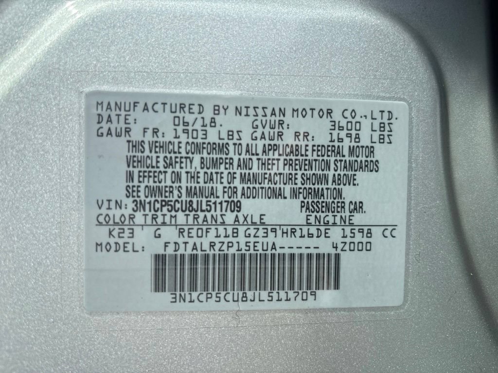 Used 2018 Nissan Kicks S FWD image 12