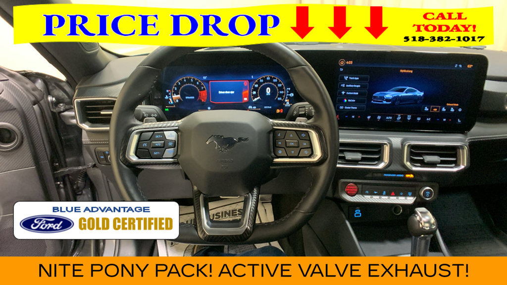 Certified 2025 Ford Mustang GT Premium w/ Mustang Nite Pony Package RWD image 25