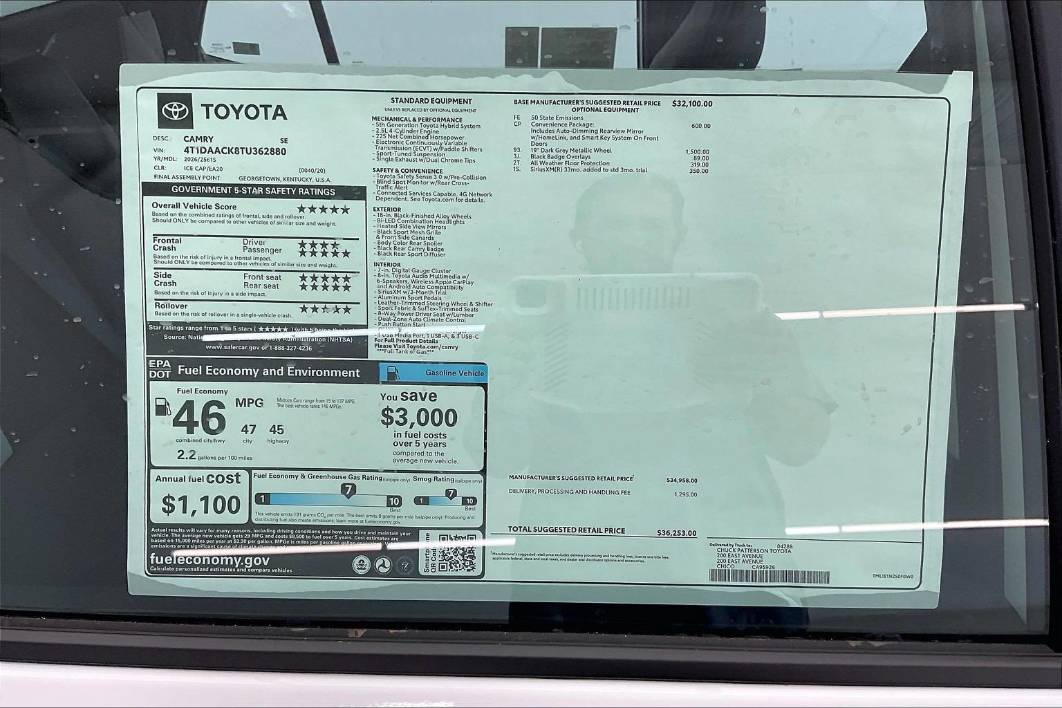 New 2026 Toyota Camry SE w/ Convenience Package FWD image 21