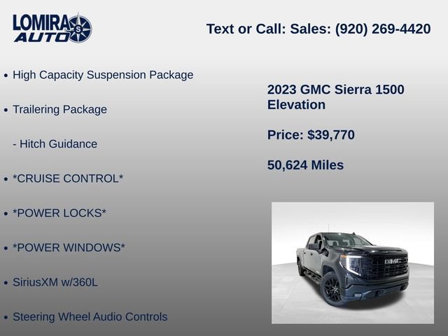 Used 2023 GMC Sierra 1500 Elevation w/ X31 Off-Road Package AWD/4WD image 39