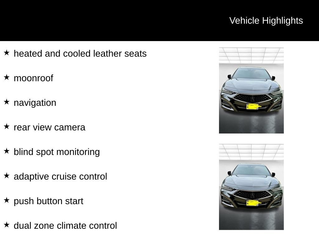 Used 2021 Acura TLX w/ Advance Package AWD/4WD image 4