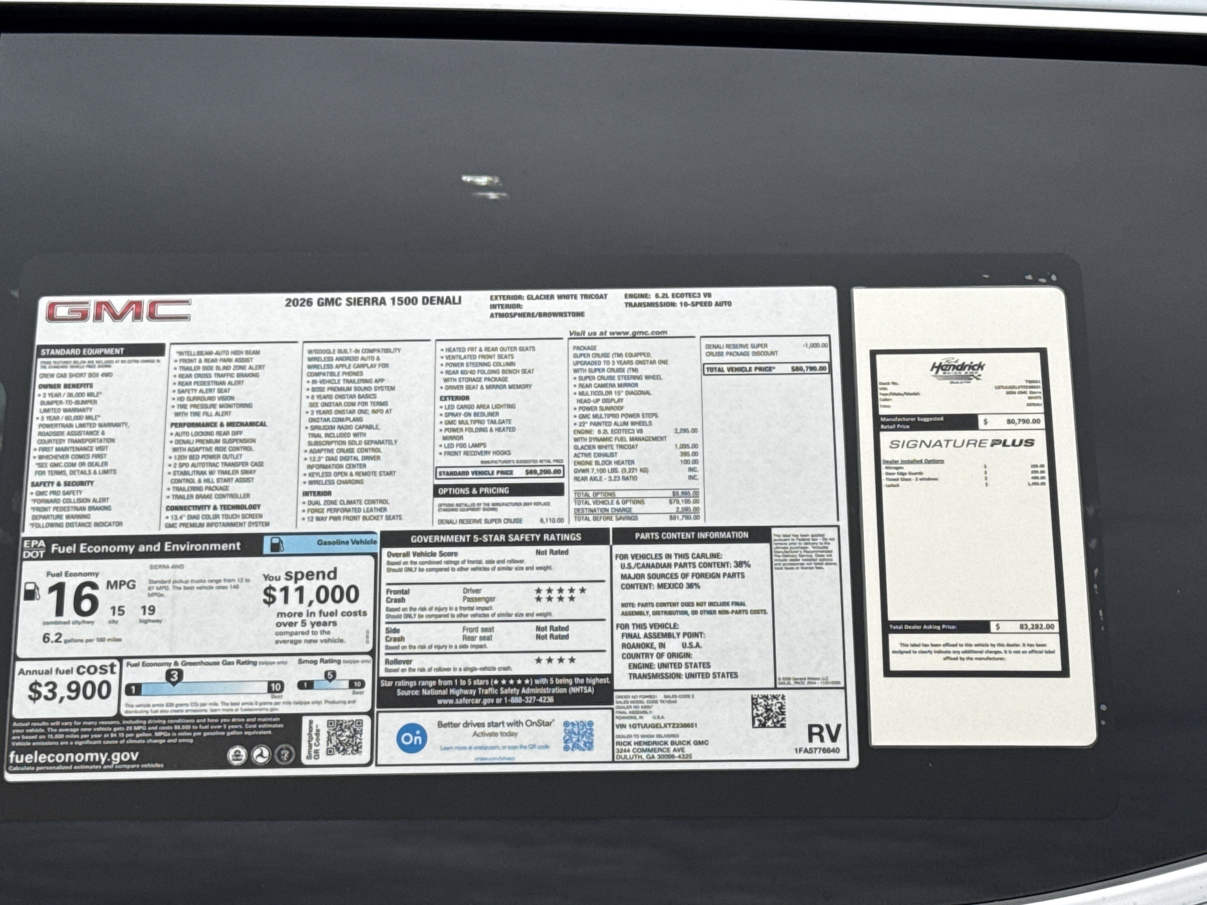 New 2026 GMC Sierra 1500 Denali AWD/4WD image 36