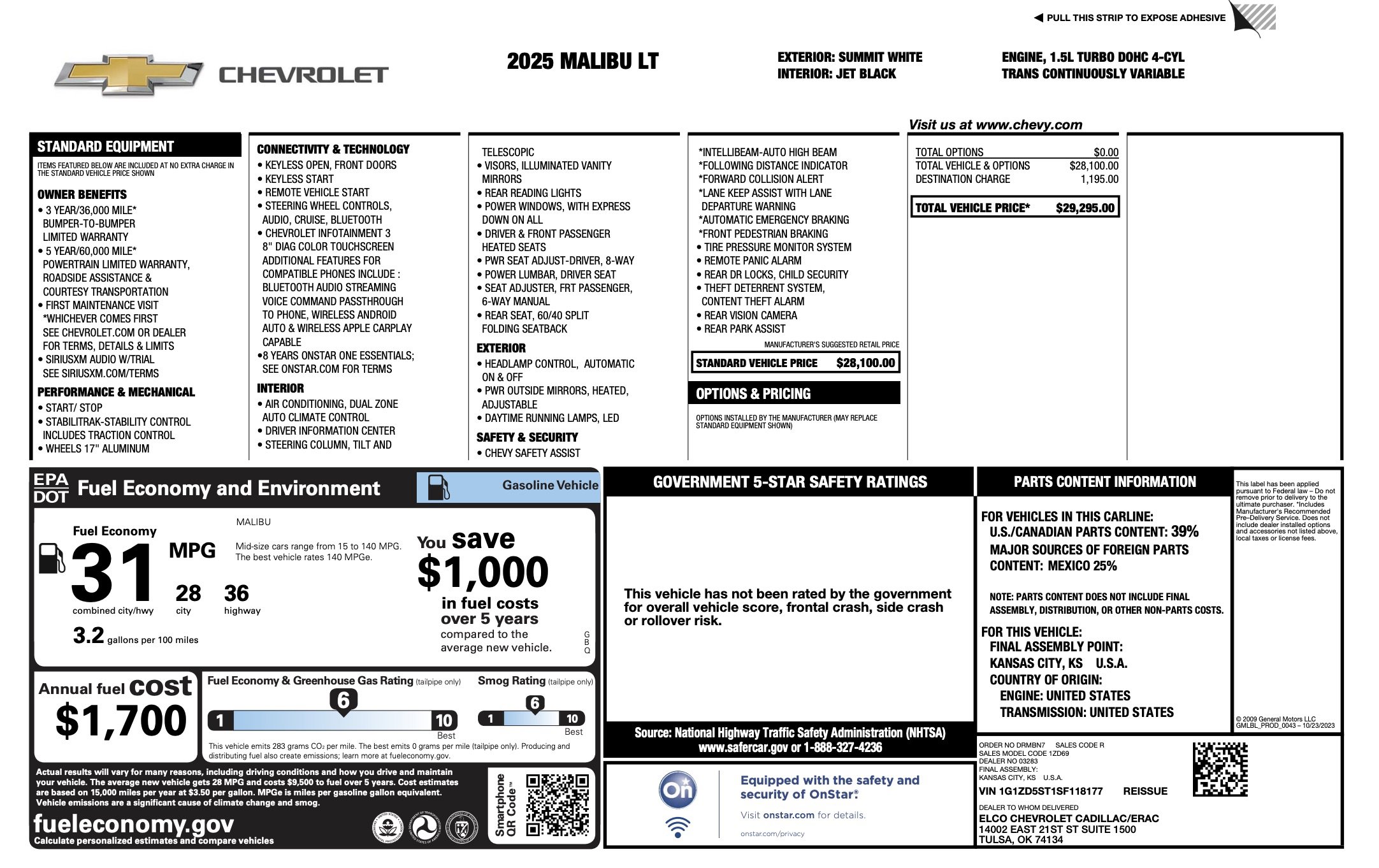 Used 2025 Chevrolet Malibu LT image 5