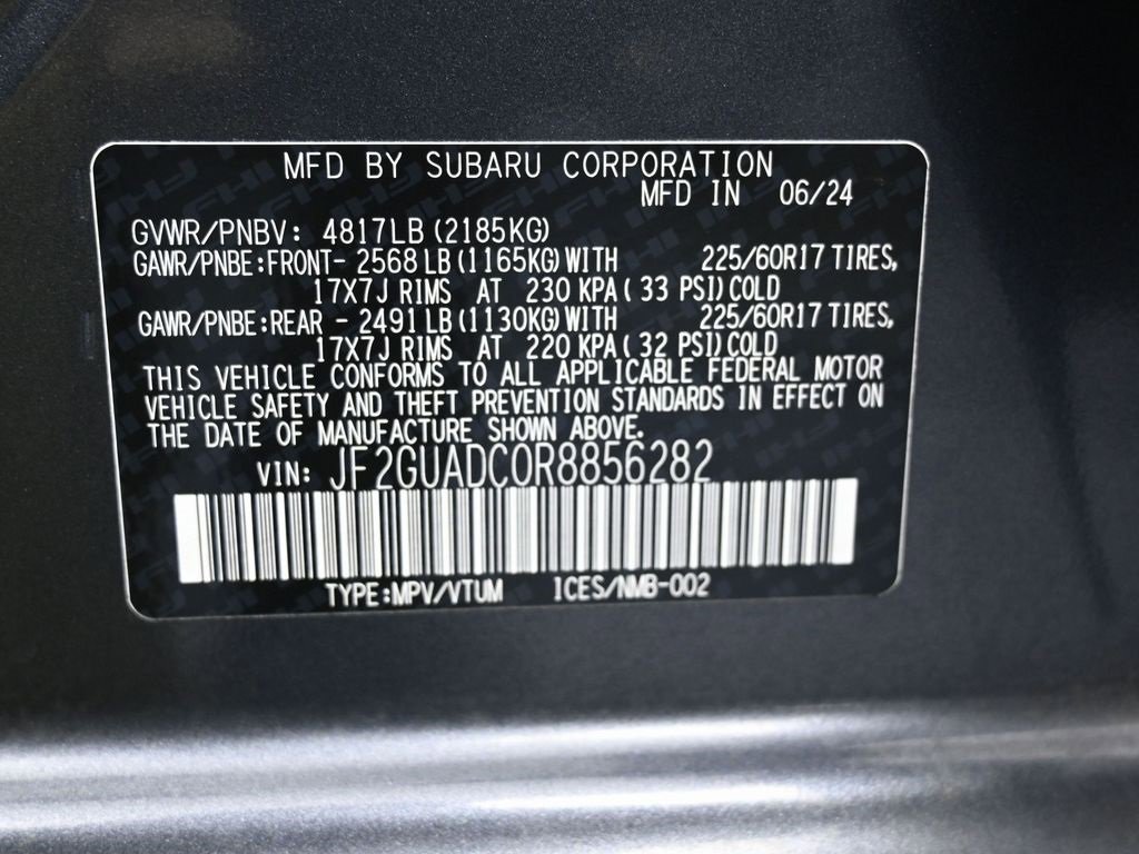 Used 2024 Subaru Crosstrek 2.0i Premium w/ Crosstrek Mirror Package image 40