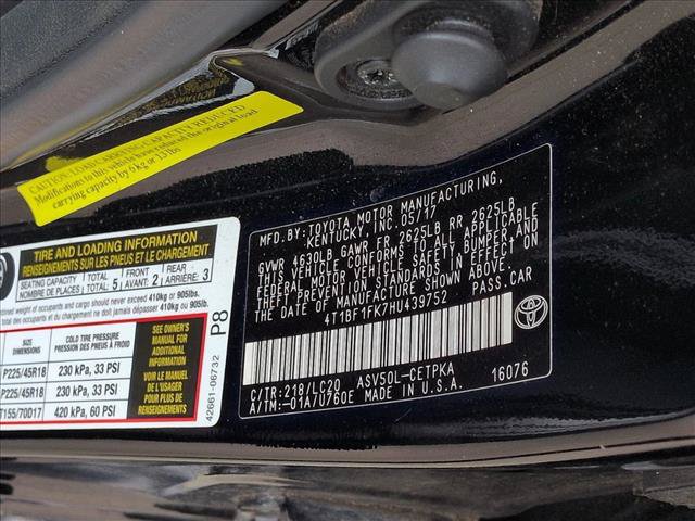 Used 2017 Toyota Camry XSE w/ Moonroof Package FWD image 24