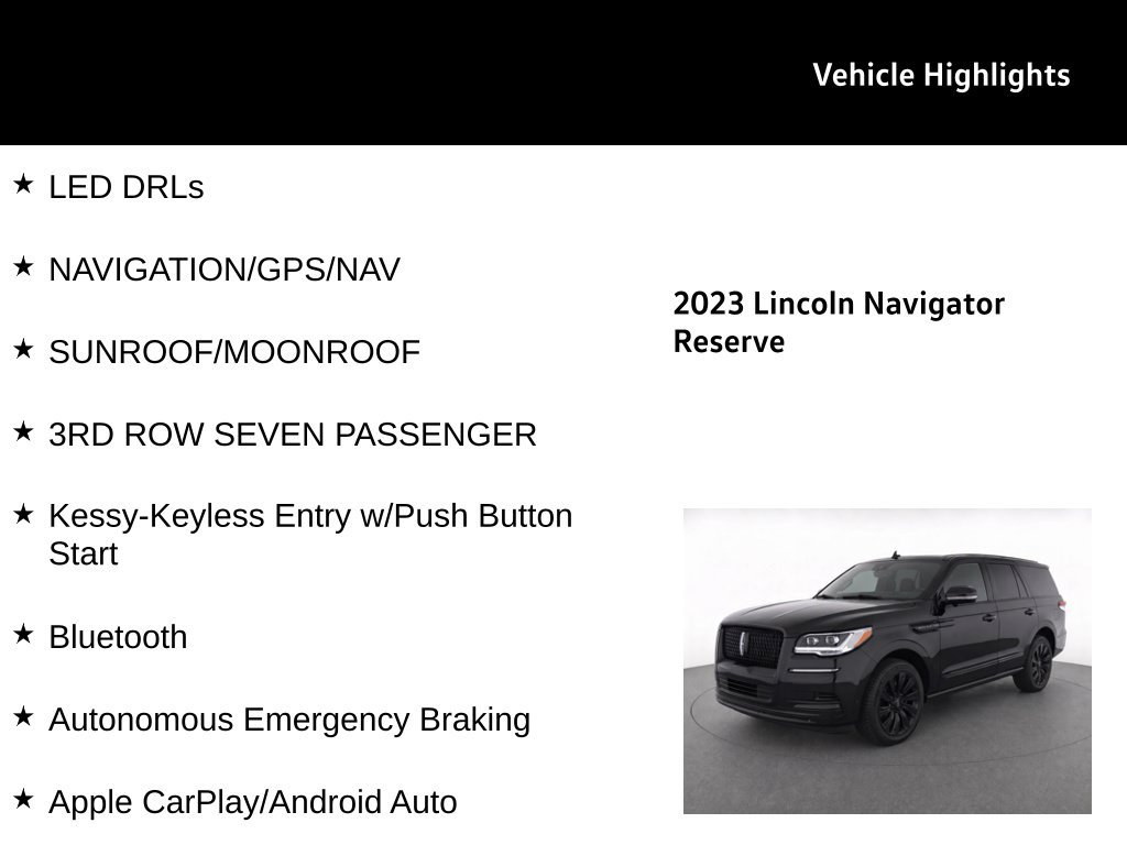 Used 2023 Lincoln Navigator Reserve AWD/4WD image 25