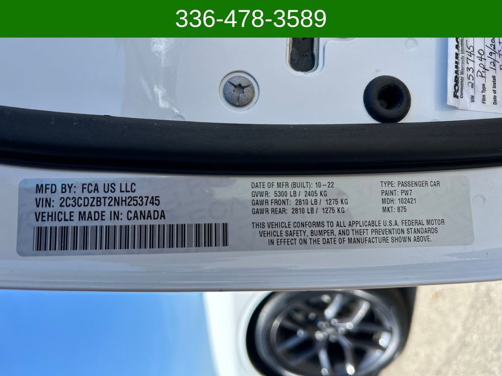 Used 2022 Dodge Challenger R/T w/ Blacktop Package image 26