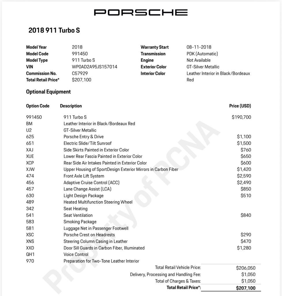 Used 2018 Porsche 911 Turbo S AWD/4WD image 2
