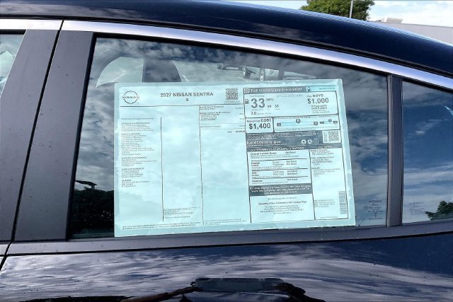 New 2027 Nissan Sentra S w/ Floor Mat Package FWD image 13