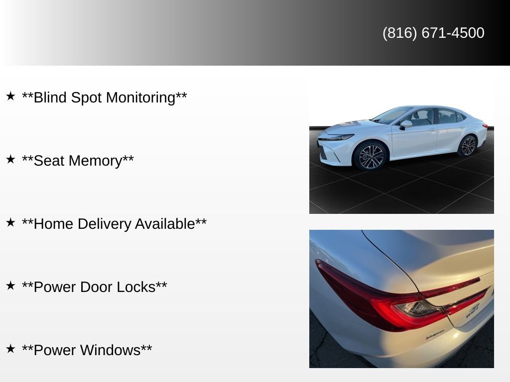 Used 2025 Toyota Camry XLE w/ Premium Package image 82