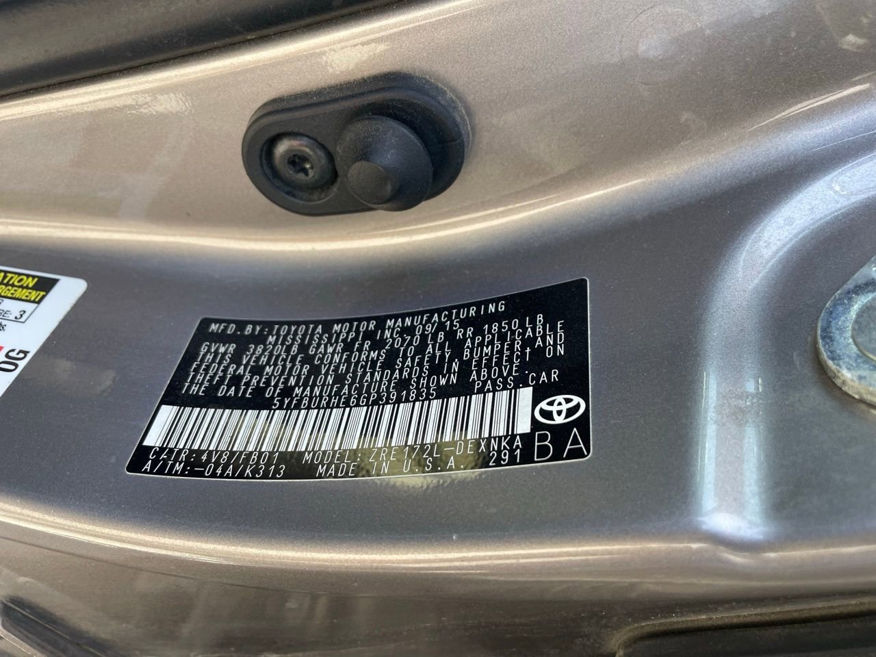 Used 2016 Toyota Corolla LE w/ Protection Package FWD image 13