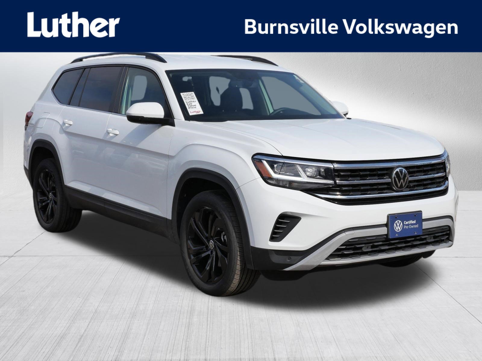 Certified 2023 Volkswagen Atlas SE w/ Black Wheel Package