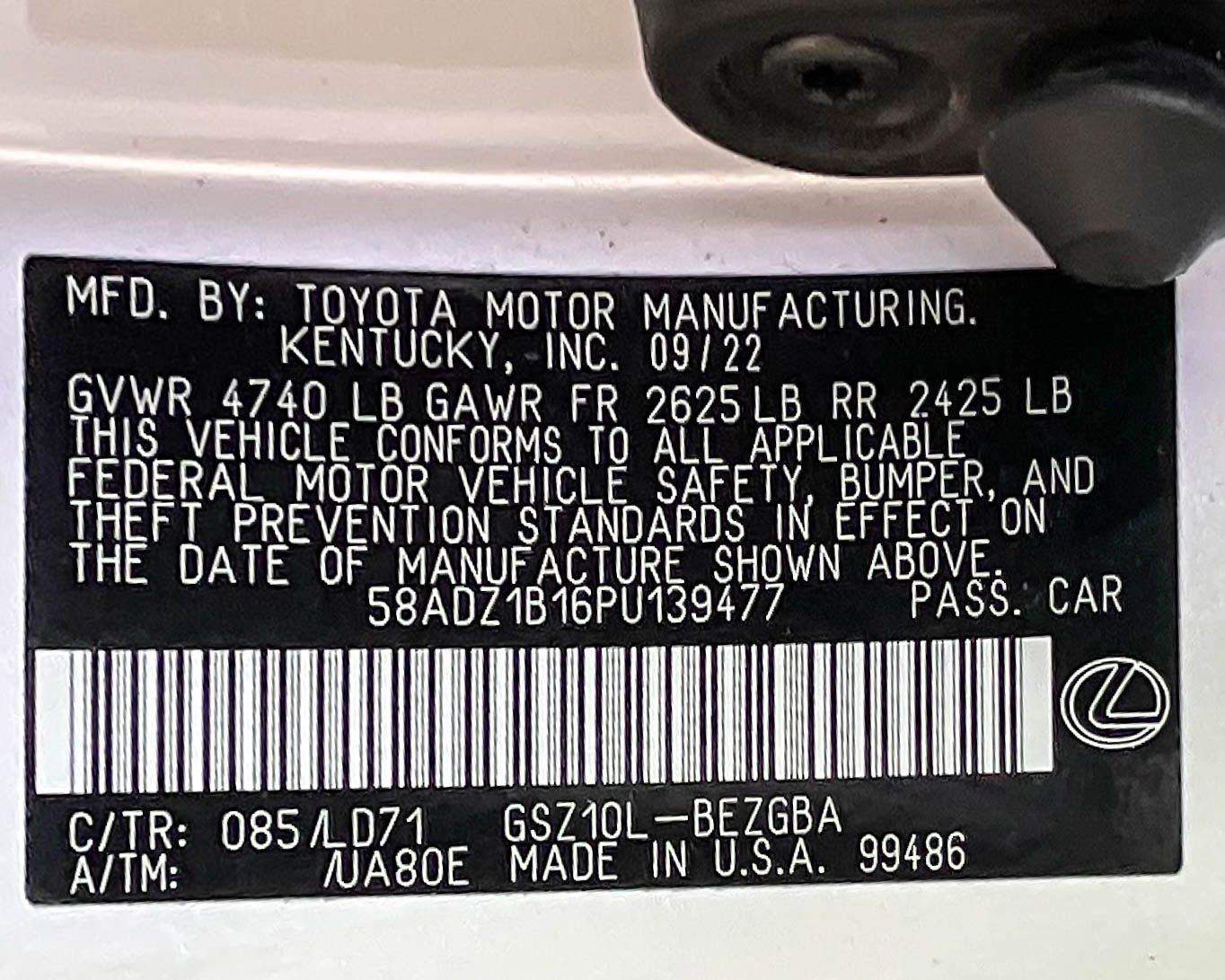 Used 2023 Lexus ES 350 w/ Premium Package image 25