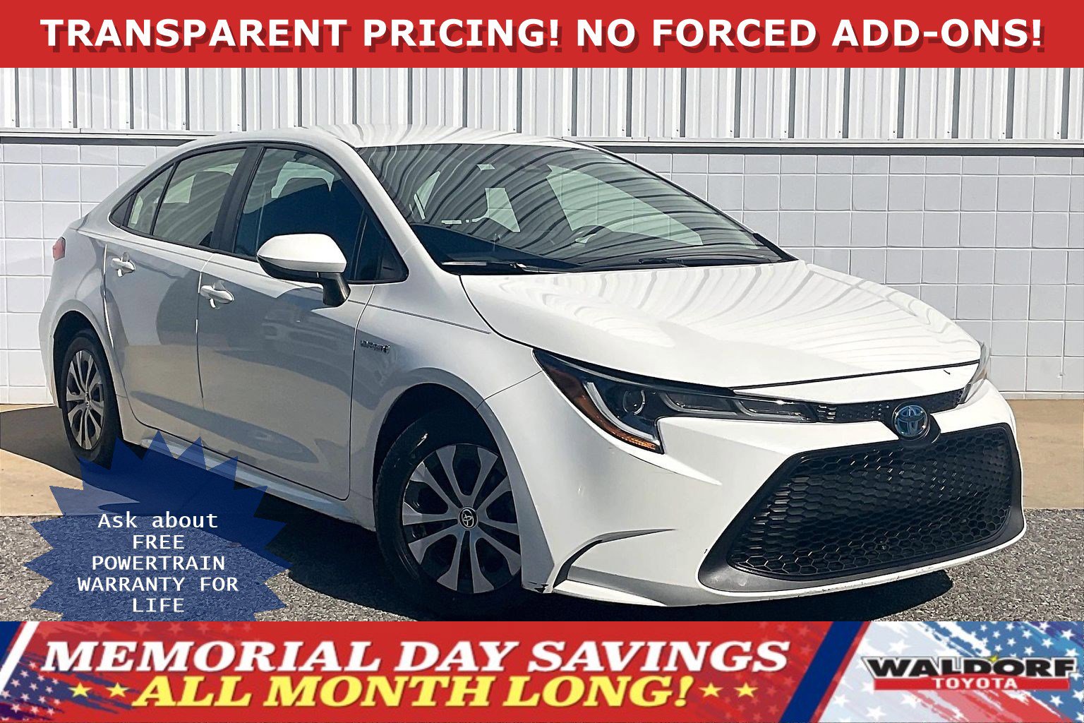 Used 2020 Toyota Corolla LE w/ Carpet Mat Package (TMS) FWD image 1