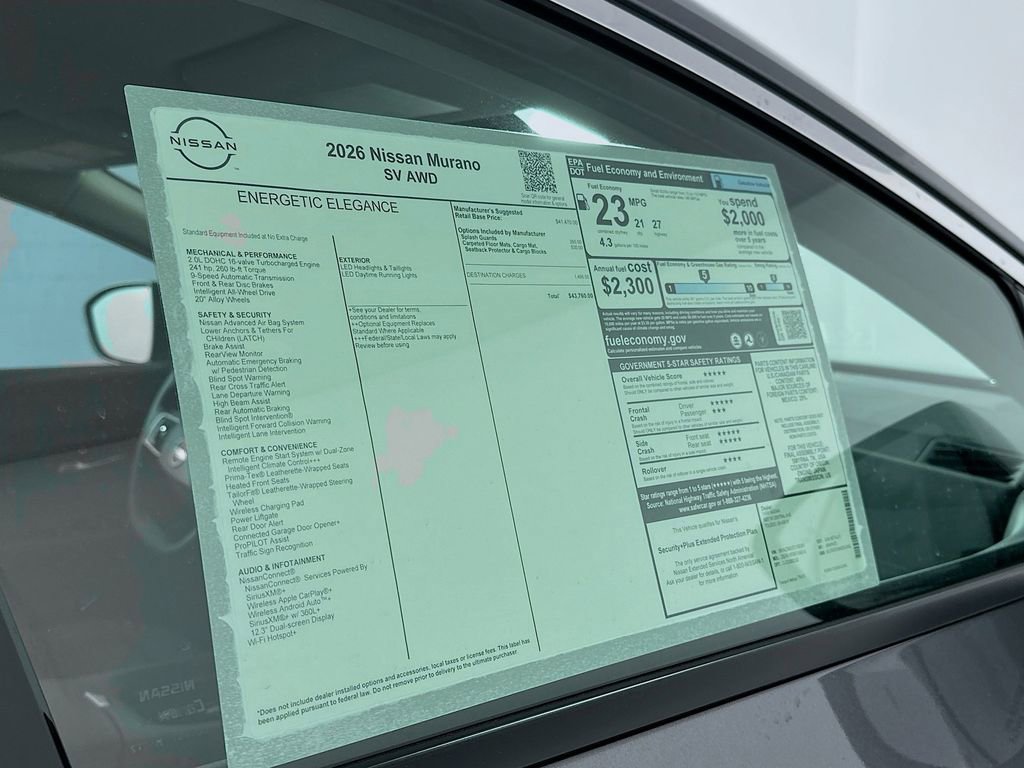 New 2026 Nissan Murano SV image 12