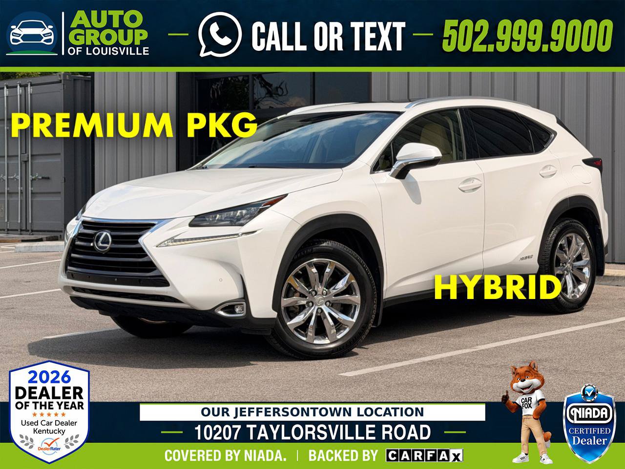 Used 2015 Lexus NX 300h AWD w/ Premium Package image 1