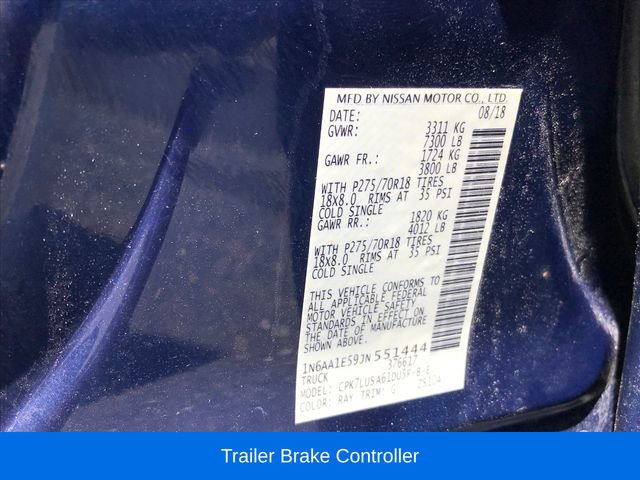 Used 2018 Nissan Titan PRO-4X w/ Pro-4x Convenience Package AWD/4WD image 27