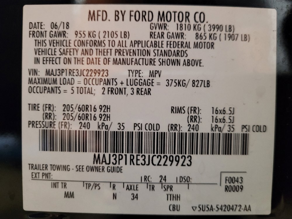 Used 2018 Ford EcoSport S FWD image 33