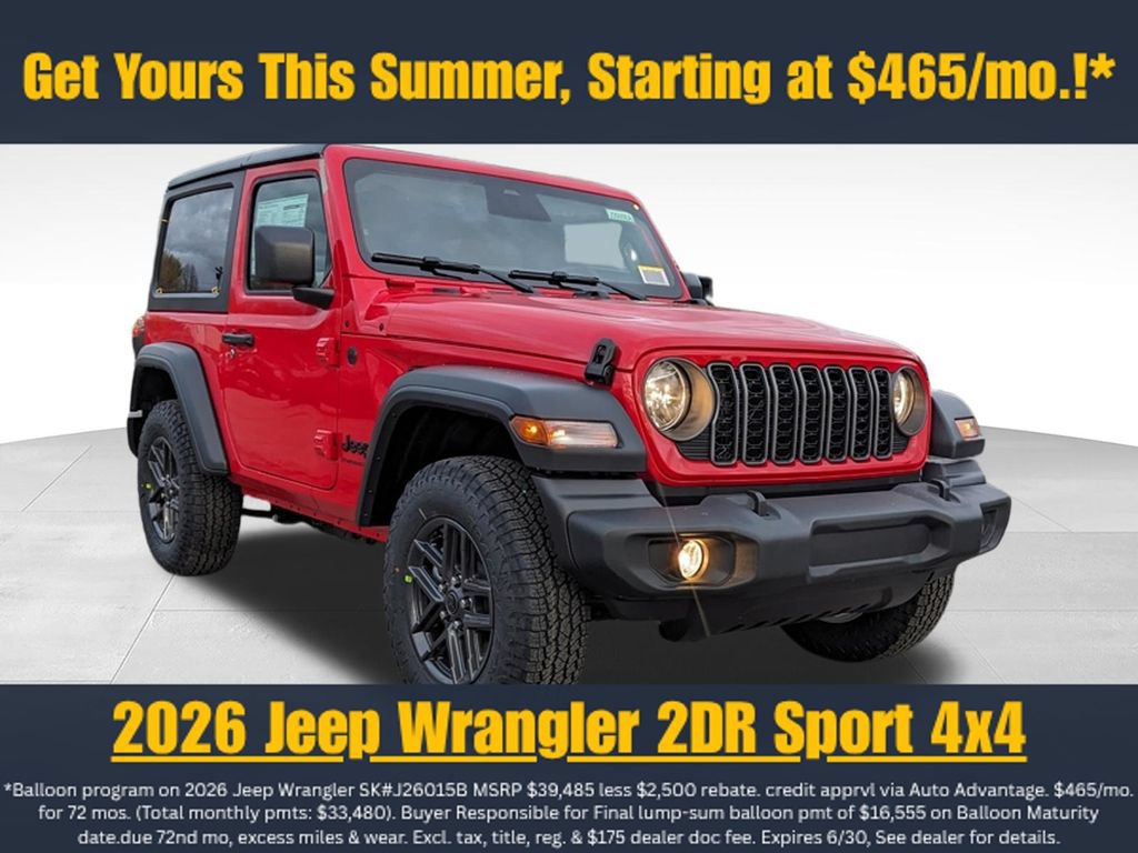 New 2026 Jeep Wrangler Sport AWD/4WD image 1