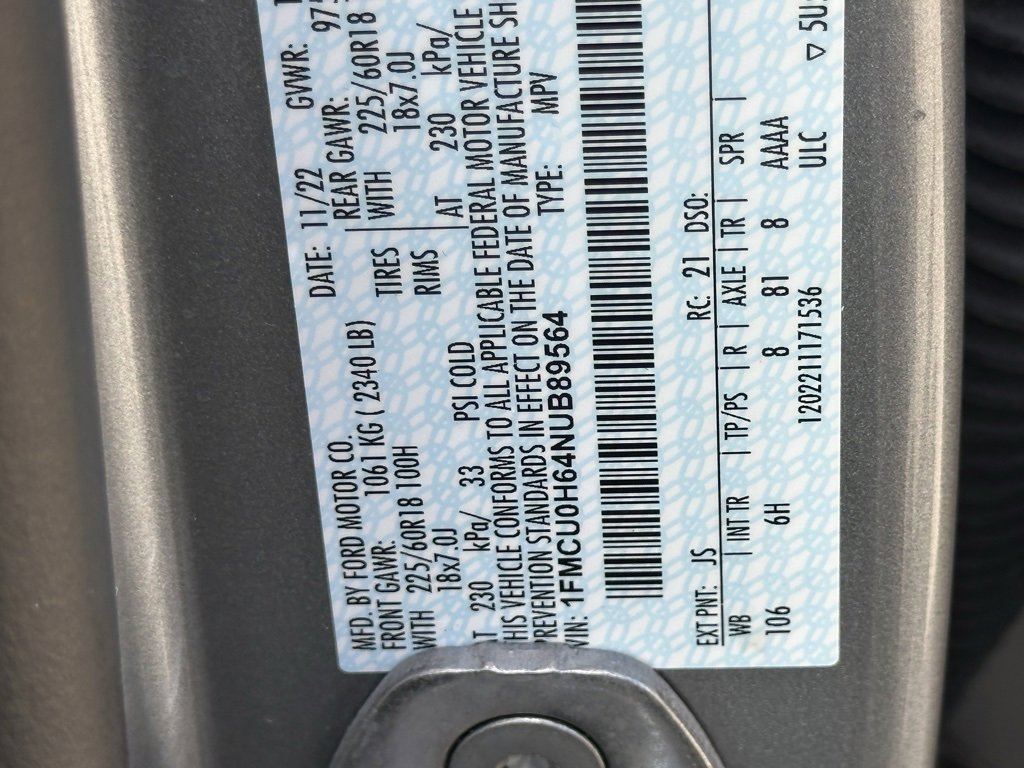 Used 2022 Ford Escape SEL image 43