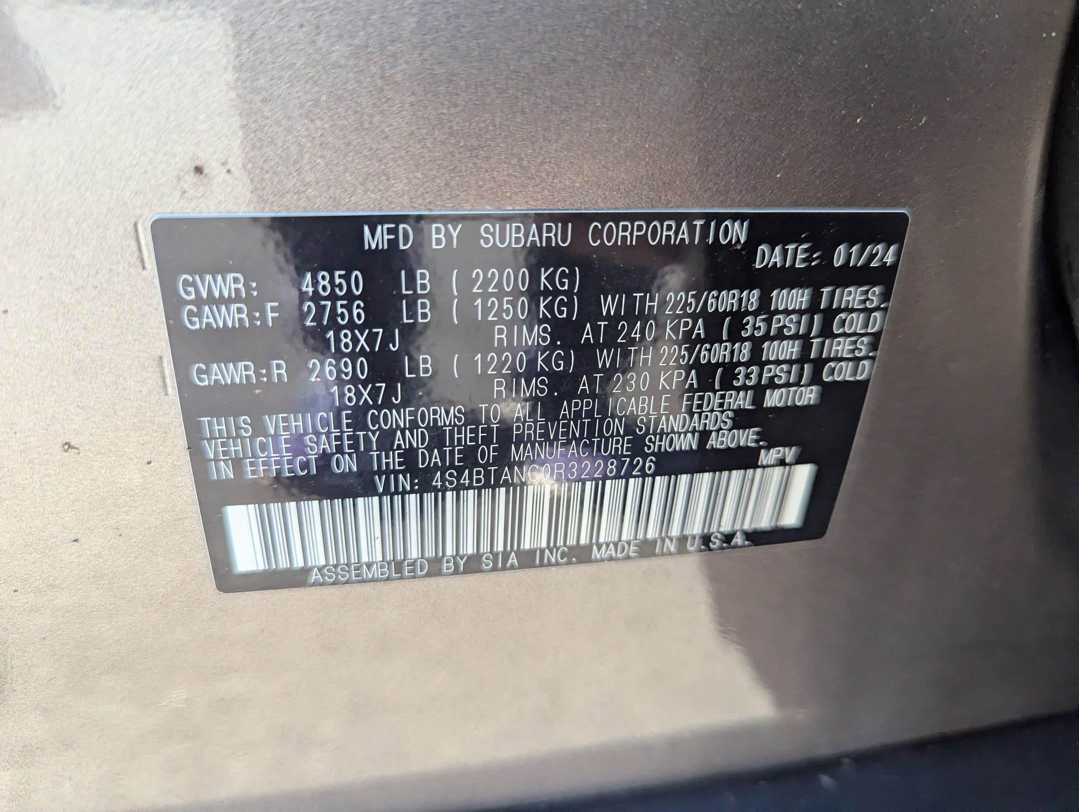 Used 2024 Subaru Outback Limited image 28