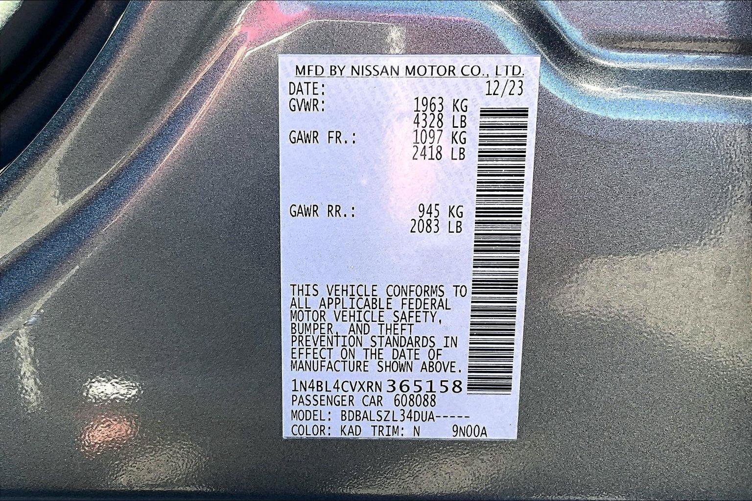 Used 2024 Nissan Altima 2.5 SR FWD image 18