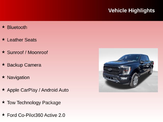 Used 2022 Ford F150 Platinum w/ Equipment Group 701A High AWD/4WD image 2