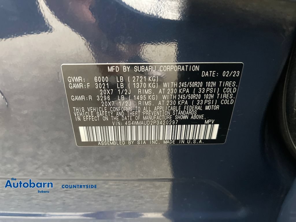 Used 2023 Subaru Ascent Limited w/ Technology Package AWD/4WD image 30