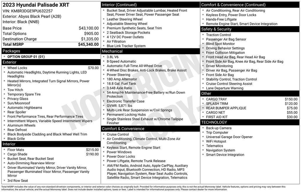 Used 2023 Hyundai Palisade XRT image 54