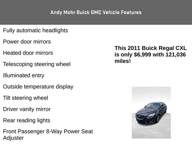 Used 2011 Buick Regal CXL w/ RL3 Preferred Equipment Group FWD image 12