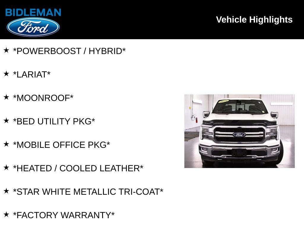 Used 2024 Ford F150 Lariat w/ Equipment Group 502A High AWD/4WD image 10