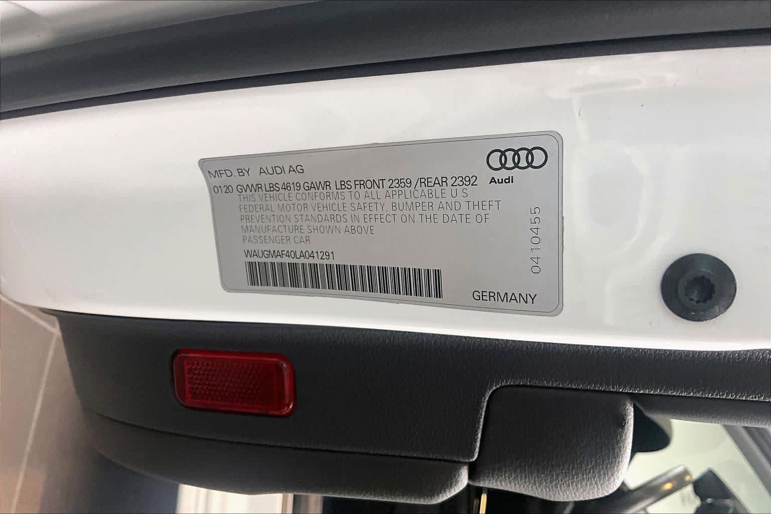 Used 2020 Audi A4 2.0T Premium w/ Convenience Package FWD image 33