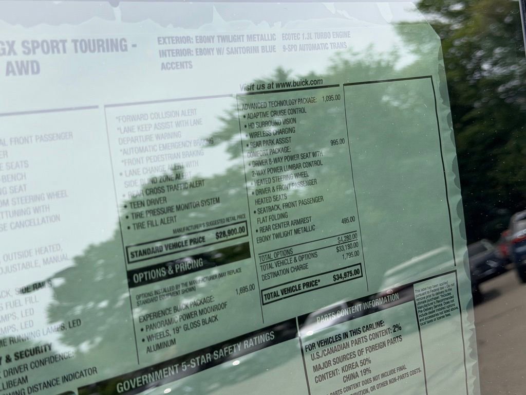 New 2026 Buick Encore GX Sport Touring w/ Advanced Technology Package AWD/4WD image 7