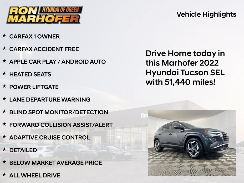 Certified 2022 Hyundai Tucson SEL w/ Convenience Package AWD/4WD image 15