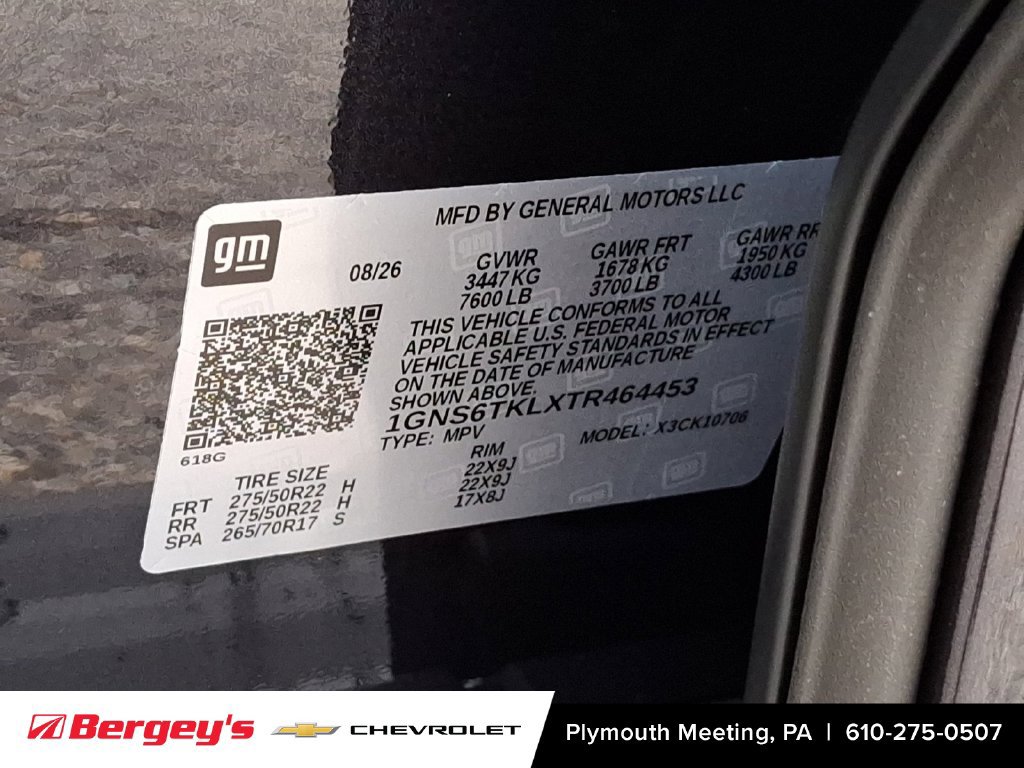 New 2026 Chevrolet Tahoe High Country AWD/4WD image 17